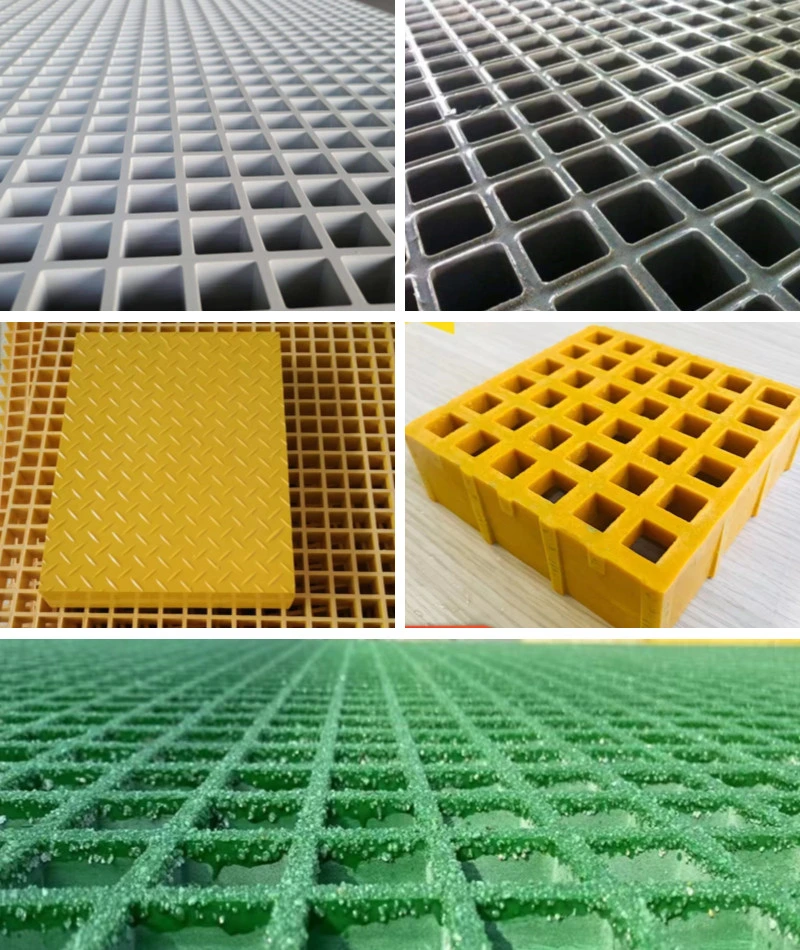 38*38mm Grid, 1.5′ ′ Thick, Light Gray, Cheap FRP Molded Fiberglass Reinforced Plastic Grating