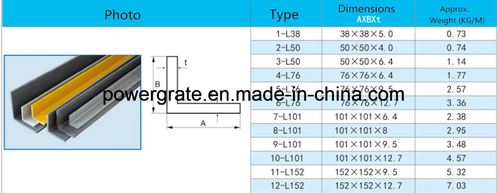 Fiberglass Pultruded Profiles FRP Equal Angle