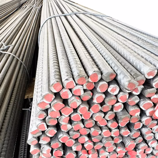 Barre di rinforzo in acciaio in fibra di vetro, barra di ferro deformata, barra d'acciaio da 6 mm, 8 mm, 10 mm